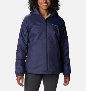 Navy Columbia Switchback Sherpa Lined Women's Rain Jacket | 24168SXUD