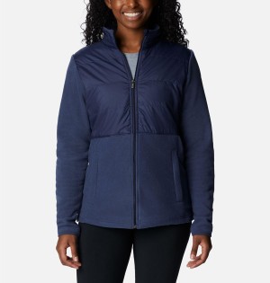 Navy Columbia Tamarancho Full Zip Women's Fleece Jacket | 13295WTIR