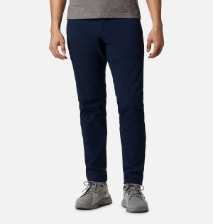 Navy Columbia Tech Trail Warm Men's Pants | 98360MTIO