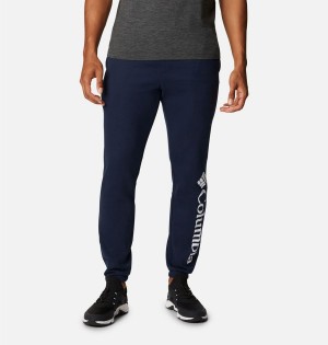 Navy Columbia Trek Joggers Men's Pants | 47690QDNF