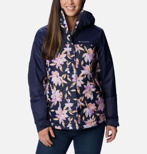 Navy Columbia Tunnel Falls II Interchange Women's 3 In 1 Jackets | 81073GFIH