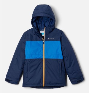 Navy Columbia Valley Runner Kids' Jacket | 59841UYAM