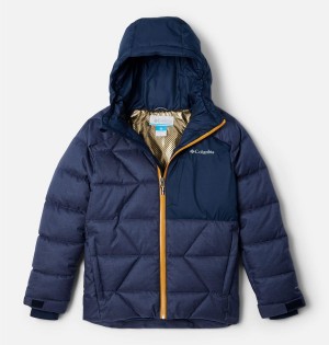 Navy Columbia Winter Powder II Quilted Kids' Jacket | 39801INGB