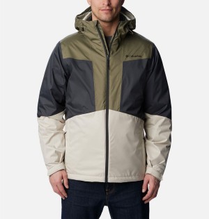 Olive Columbia Wallowa Park Interchange Men's 3 In 1 Jackets | 79503EHLD