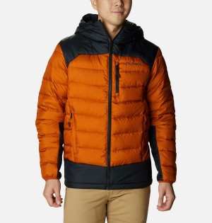 Orange Columbia Autumn Park Hooded Insulated Men's Puffer Jacket | 12038XBZC