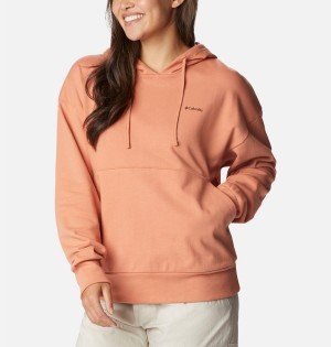 Orange Columbia Break It Down Women's Hoodie | 79210FCAU