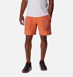 Orange Columbia Deschutes Valley Reversible Men's Shorts | 21978VARS