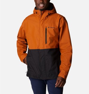 Orange Columbia Hikebound Men's Rain Jacket | 20879ACDM