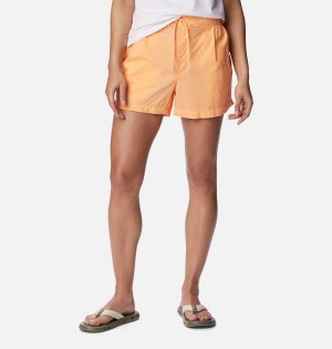 Orange Columbia Norgate Women's Shorts | 17086GYQM