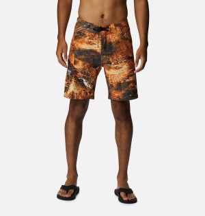 Orange Columbia PFG Offshore II Board Men's Shorts | 02716ZGTO