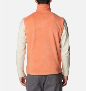 Orange Columbia Steens Mountain Fleece Men's Vest | 63270MNIA