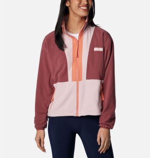 Pink Columbia Back Bowl Full Zip Women's Fleece Jacket | 84593OUQM