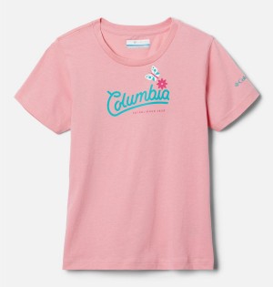 Pink Columbia Bessie Butte Short Sleeve Graphic Kids' T-Shirt | 56712FUYR