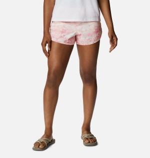 Pink Columbia Bogata Bay Stretch Printed Women's Shorts | 53082SWLP