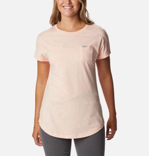 Pink Columbia Cades Cape Women's T-Shirt | 70195BODY