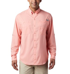 Pink Columbia PFG Tamiami II Long Sleeve Men's Shirt | 03615DNYZ