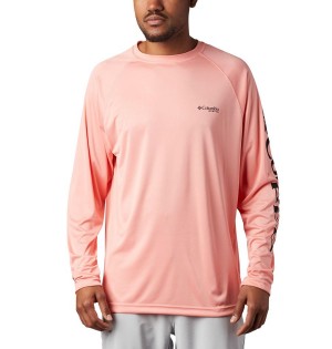 Pink Columbia PFG Terminal Tackle Long Sleeve Men's T-Shirt | 29310LHVD