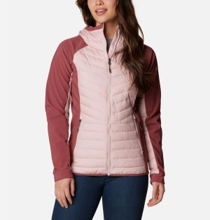 Pink Columbia Powder Lite Hybrid Hooded Women's Puffer Jacket | 93458BYJX