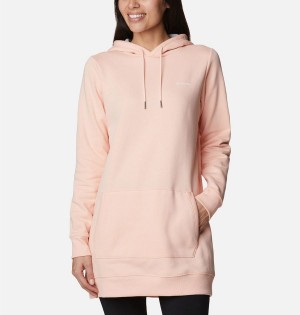 Pink Columbia Rush Valley Long Women's Hoodie | 09427YPXM