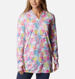 Pink Columbia Summerdry Coverup Printed Tunic Women's Hoodie | 20647VTDK