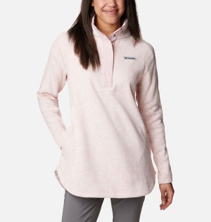 Pink Columbia Sweater Weather Fleece Tunic Women's Pullover | 30629DUTP