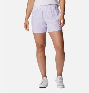 Purple Columbia Anytime Lite Women's Shorts | 91652WLJZ