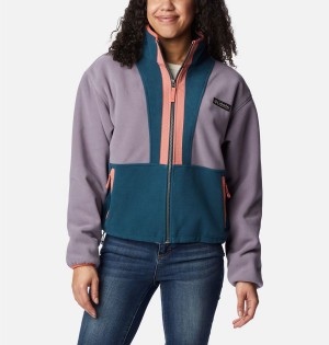 Purple Columbia Backbowl Remastered Women's Fleece Jacket | 97562ILJK