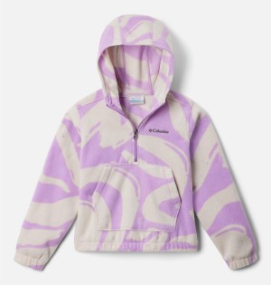 Purple Columbia Benton Springs Half Zip Fleece Pullover Kids' Hoodie | 36251EMZY