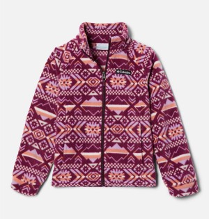 Purple Columbia Benton Springs II Printed Fleece Kids' Jacket | 74123BLZO