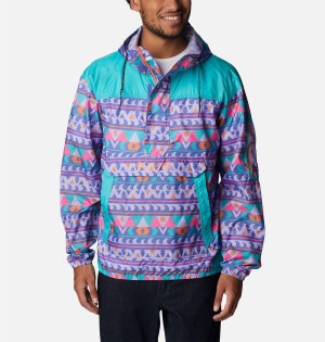 Purple Columbia Challenger Men's Windbreaker | 40865WTAQ