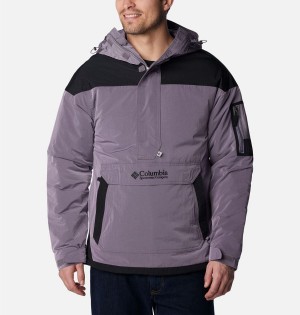 Purple Columbia Challenger Remastered Pullover Insulated Men's Puffer Jacket | 68120EGKI