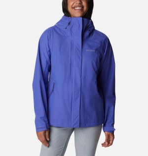 Purple Columbia Discovery Point Shell Women's Rain Jacket | 57324WARS