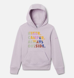 Purple Columbia Dragonfly Ridge Kids' Hoodie | 89036MOKU