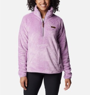 Purple Columbia Fire Side Quarter Zip Sherpa Fleece Women's Pullover | 84201MKFW