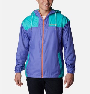 Purple Columbia Flash Challenger Jacket Men's Windbreaker | 56230FEOL