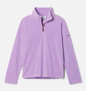 Purple Columbia Glacial 1/4 Zip Pullover Kids' Fleece | 34928KDWU