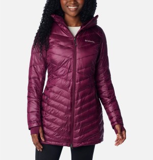 Purple Columbia Joy Peak Mid Insulated Hooded Women's Puffer Jacket | 42681GAYF