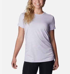 Purple Columbia Leslie Falls Short Sleeve Women's T-Shirt | 65720ULSO