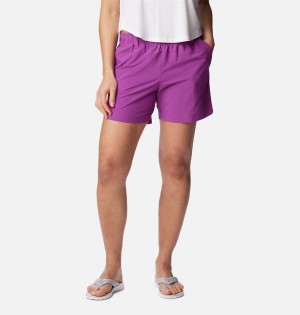 Purple Columbia PFG Backcast Water Women's Shorts | 16942HCLG