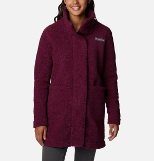 Purple Columbia Panorama Long Women's Fleece Jacket | 61257STKO