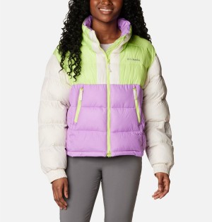 Purple Columbia Pike Lake II Cropped Women's Puffer Jacket | 58396HITK