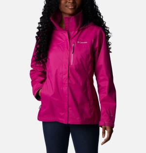 Purple Columbia Pouration Women's Rain Jacket | 03721ZQYU