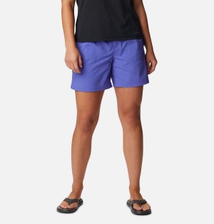 Purple Columbia Sandy River Cargo Women's Shorts | 08567DAKG