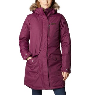 Purple Columbia Suttle Mountain Long Insulated Women's Coats | 51039LQTR