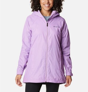 Purple Columbia Switchback Lined Long Women's Rain Jacket | 85749CNJD