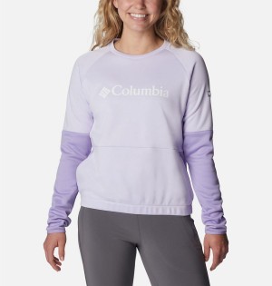 Purple Columbia Windgates Crew Sweatshirt Women's Pullover | 70581BULE