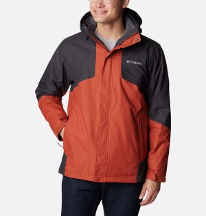 Red Columbia Bugaboo II Fleece Interchange Men's Ski Jacket | 50691IZNV