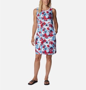 Red Columbia Chill River Printed Women's Dress | 36129KGEA