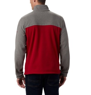 Red Columbia Collegiate Flanker III - Washington State Men's Fleece Jacket | 60428ZLWH