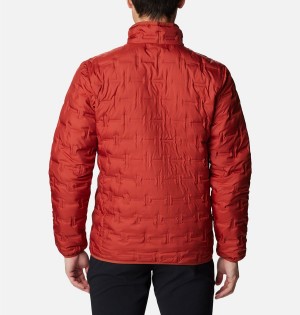 Red Columbia Delta Ridge Insulated Men's Puffer Jacket | 02178MAEB